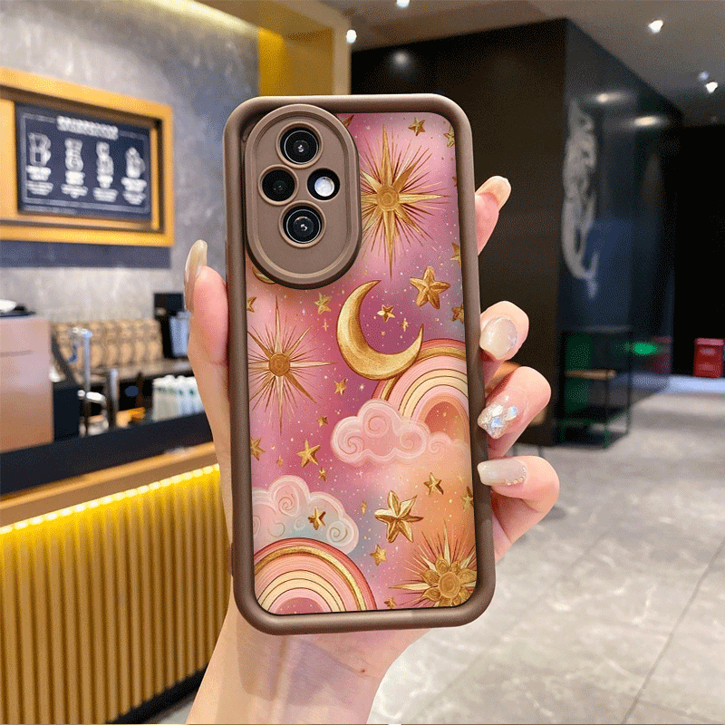 ヴィンテージ風ゴールデン星空太陽月プリントスマホケース Ho - Huawei Mate 60 のレビューと価格