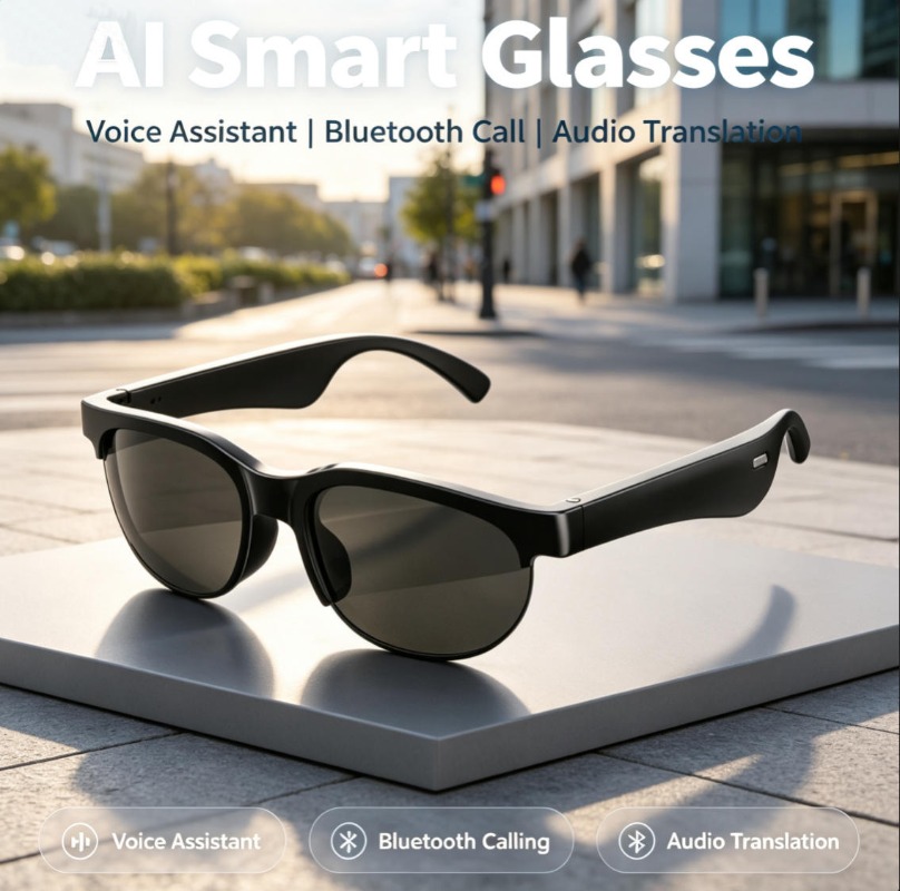 スマートBluetoothメガネ TAC偏光サングラス ワイ - Smart Glasses Lens のレビューと価格